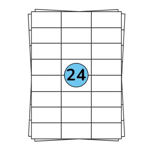 Étiquettes en planches A4 70 x 37 mm, 2 400 étiquettes