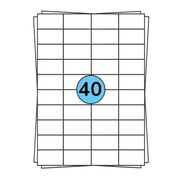 Étiquettes en planches A4