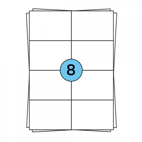 Étiquettes en planches A4 105 x 74 mm, 800 étiquettes
