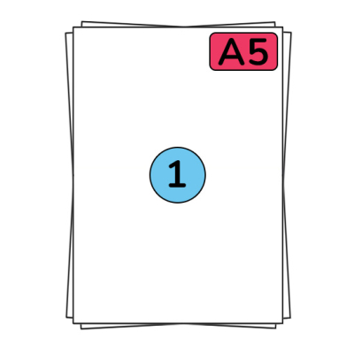 Planches d'autocollants A5
