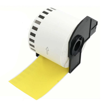 Étiquettes compatibles jaunes Brother DK-22205
