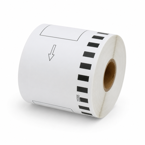 Étiquettes compatibles Brother DK-22205 sans support, 62 mm x 30,48 m
