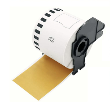 Étiquettes compatibles dorées Brother DK-22205