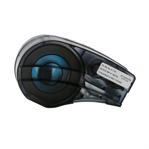 Ruban d'étiquettes compatible Brady M21-750-499, noir sur blanc, 19,1 mm