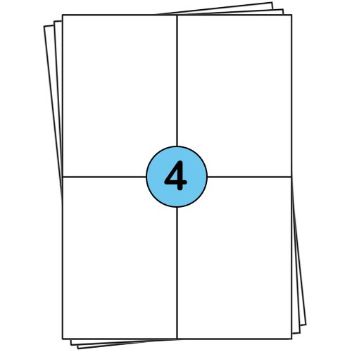 Feuilles d'étiquettes A4
